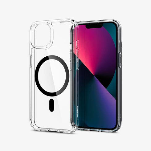 ACS03210 - iPhone 13 Pro Max Case Ultra Hybrid Mag Safe Compatible in white showing the back